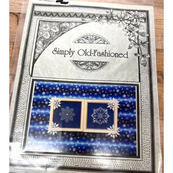 Snowflake Shimmers Pro Simply Old-Fashioned Cross Stitch Pattern - Picture 2 of 3